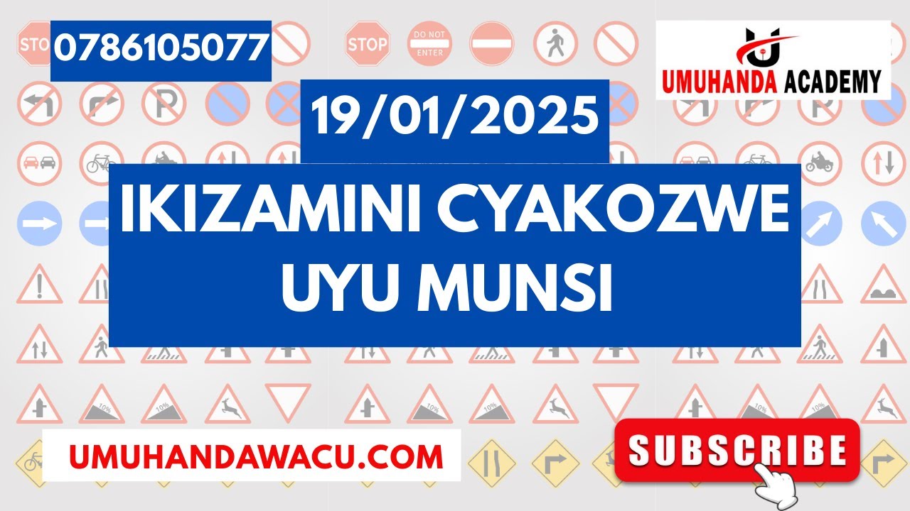 Amategeko y'umuhanda .   🖥️🚓🖥️   Ibibazo n'ibisubizo by'ikizamini cya provisoire cyakozwe.