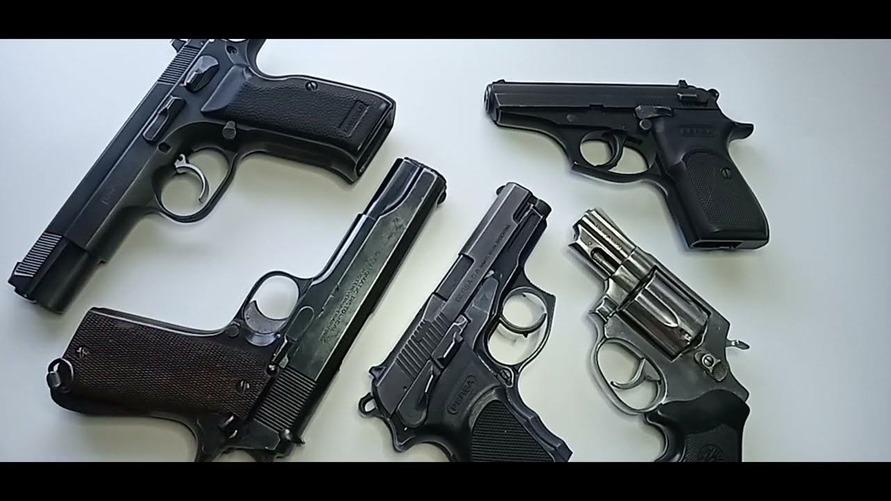 Seguros en las armas cortas, distintos tipos
