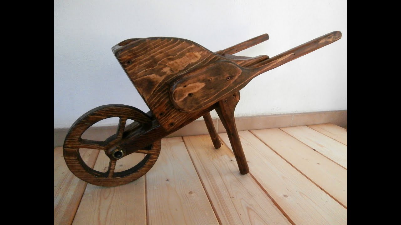 ✅🔨costruire una carriola fioriera in legno riciclato wheelbarrow ( parte 3/3 )