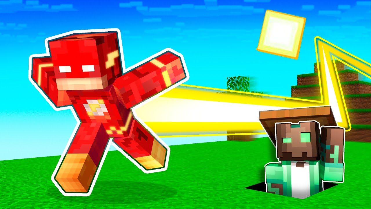 NOS ESCONDEMOS de FLASH en MINECRAFT! 😱⚡ MINECRAFT ALEATORIO