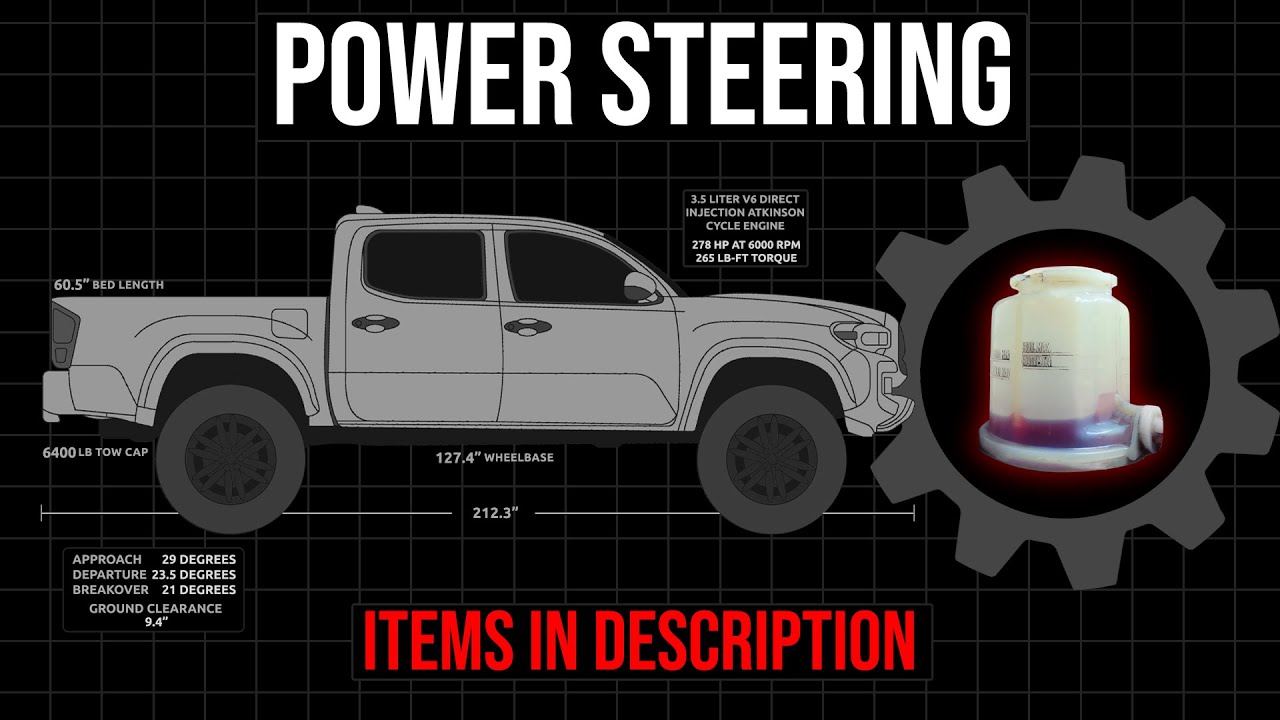 How to Tacoma DIY Power Steering Drain & Fill