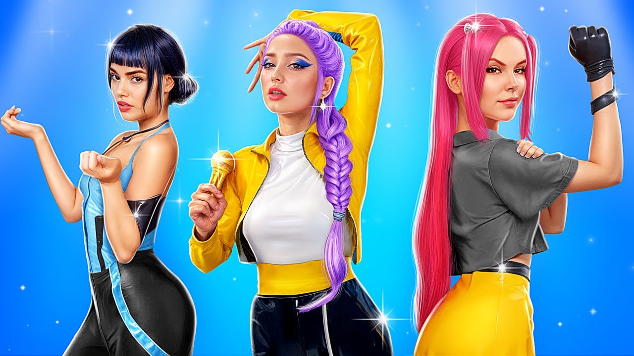 KPop Party Hunters: Transformasi Epik! Rumi Menjadi Populer!