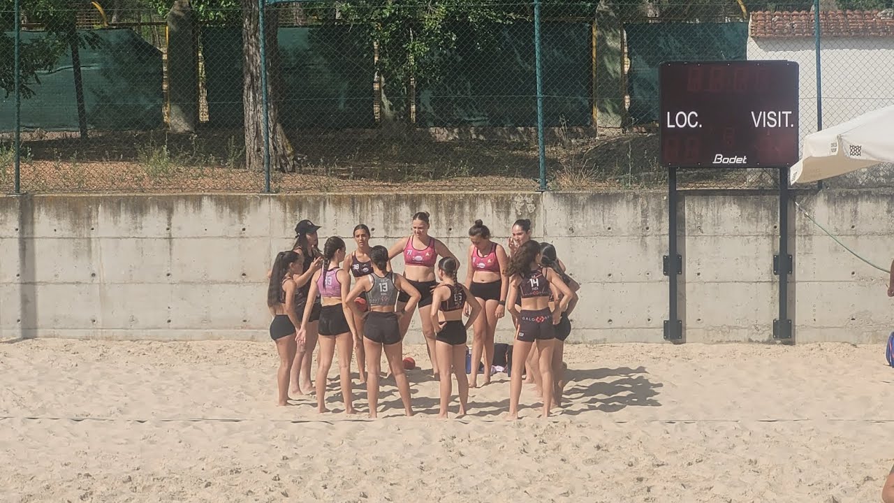 Balonmano playa infantil femenino Parla vs Valdemoro.