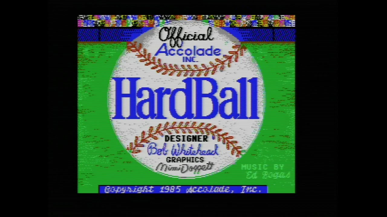 Hardball - Real C64 Gameplay