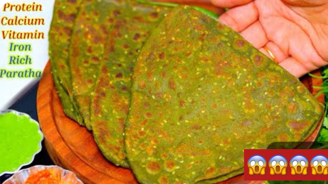 गेहूं के आटे में पालक मिलाते ही जादू हो गया | Soft Palak Paratha| Viral Palak Paratha|Tiffin Recipe