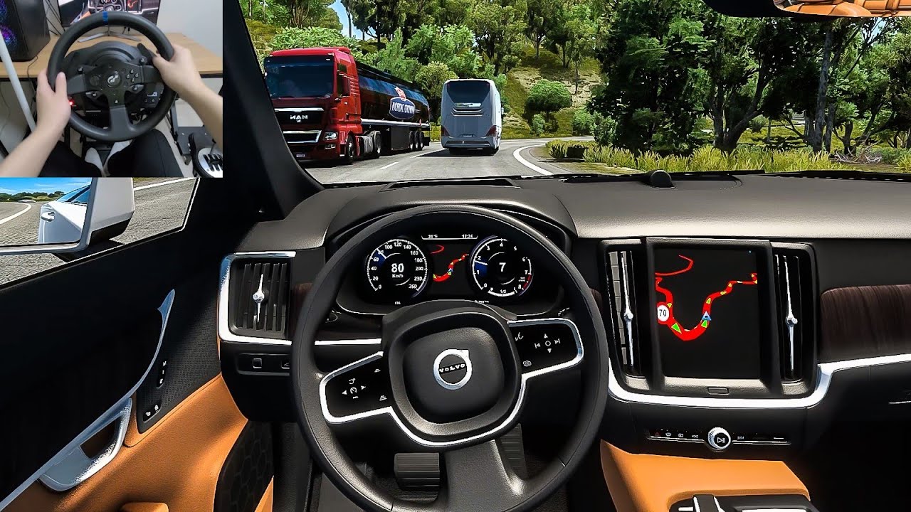 Euro Truck Simulator 2 - 2020 Volvo S90 [Steering Wheel Gameplay]