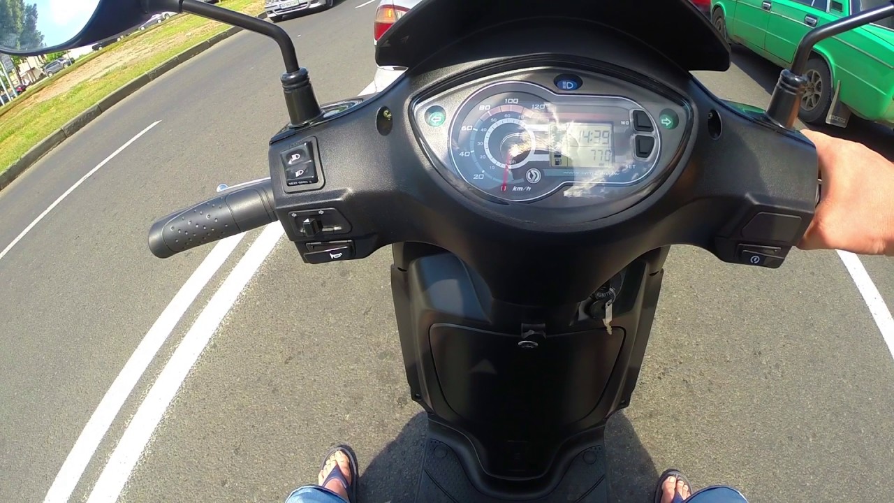 SYM Symphony SR150 (вдвоем) wiht pasanger