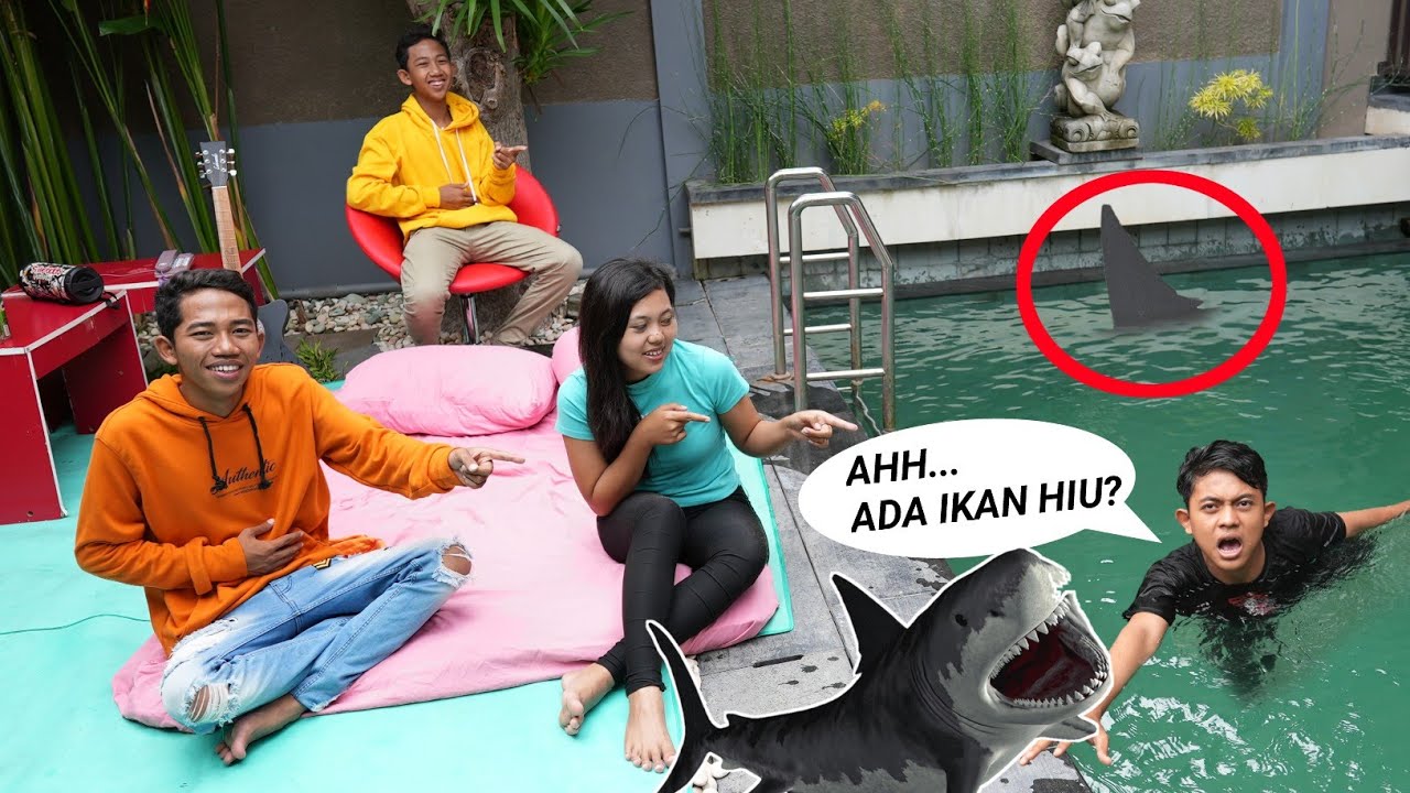 BIKIN KAMAR TIDUR DIKOLAM RENANG 24 JAM PART 2, ARYA DIKEJAR IKAN HIU?😱 | Mikael TubeHD