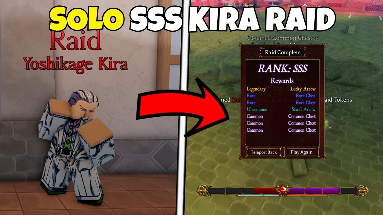 How To Get SSS In The Kira Raid SOLO GUIDE! | Bizarre Lineage