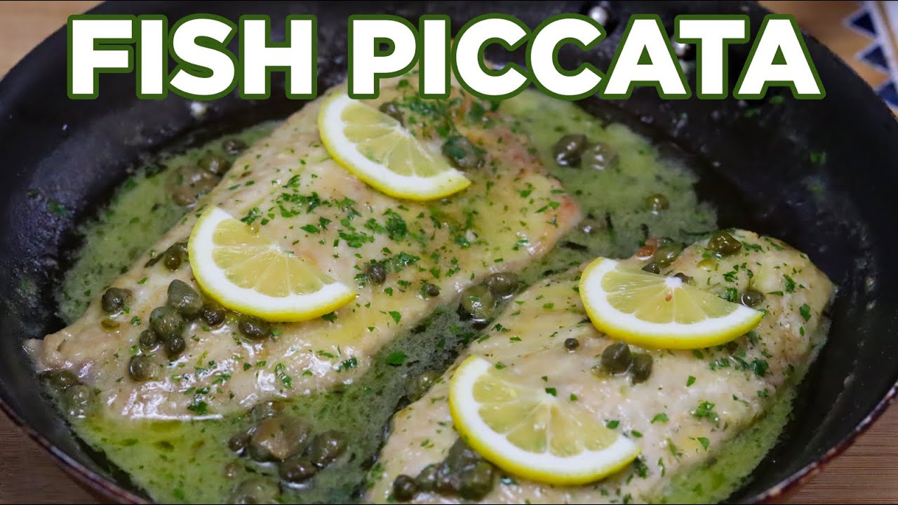 Fast and Easy Fish Piccata Recipe | Perfect Fish Recipe for Dinner by Lounging with Lenny