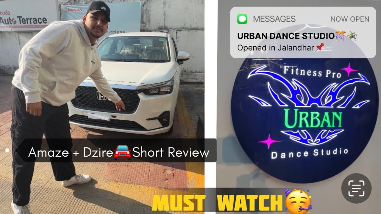 Dance🎊Academy Opened In Jalandhar🥳📍| Dzire + Amaze Short review🚘🙌🏻