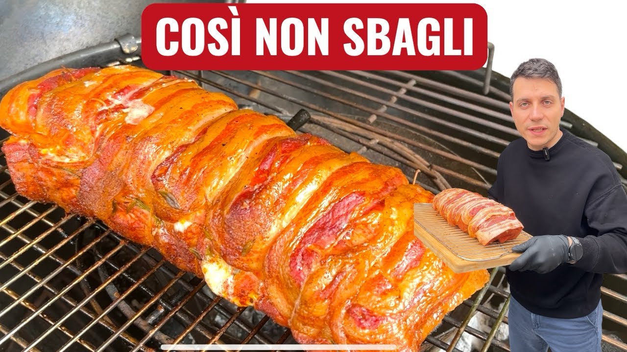 Così non sbagli: il modo giusto per iniziare con il barbecue | Lonza avvolta nella pancetta