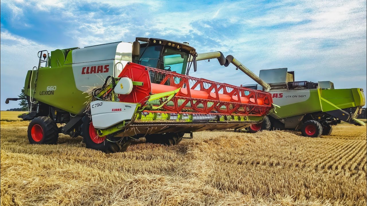 HIT! Ojciec i Syn vs 40ha w 5 godzin Claas Lexion 660 Claas Lexion 560 John Deere 6195M 6140R Żniwa