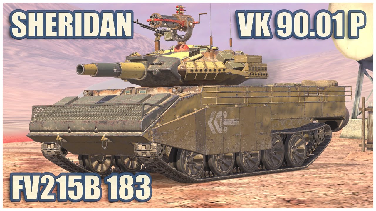Sheridan, VK 90.01 (P) & FV215b (183) • WoT Blitz Gameplay