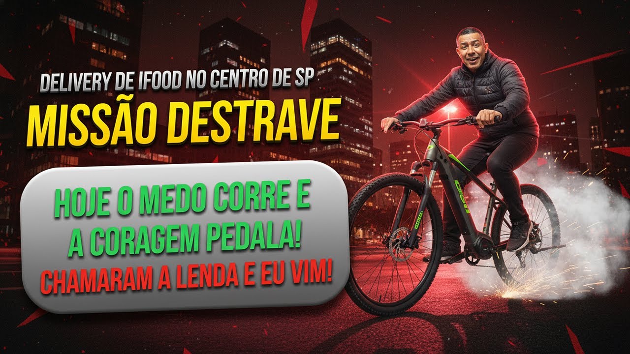 [IRL] AO VIVO FINAL DESTRAVE IFOOD? CENTRO SP ADRENALINA 🚲🇧🇷