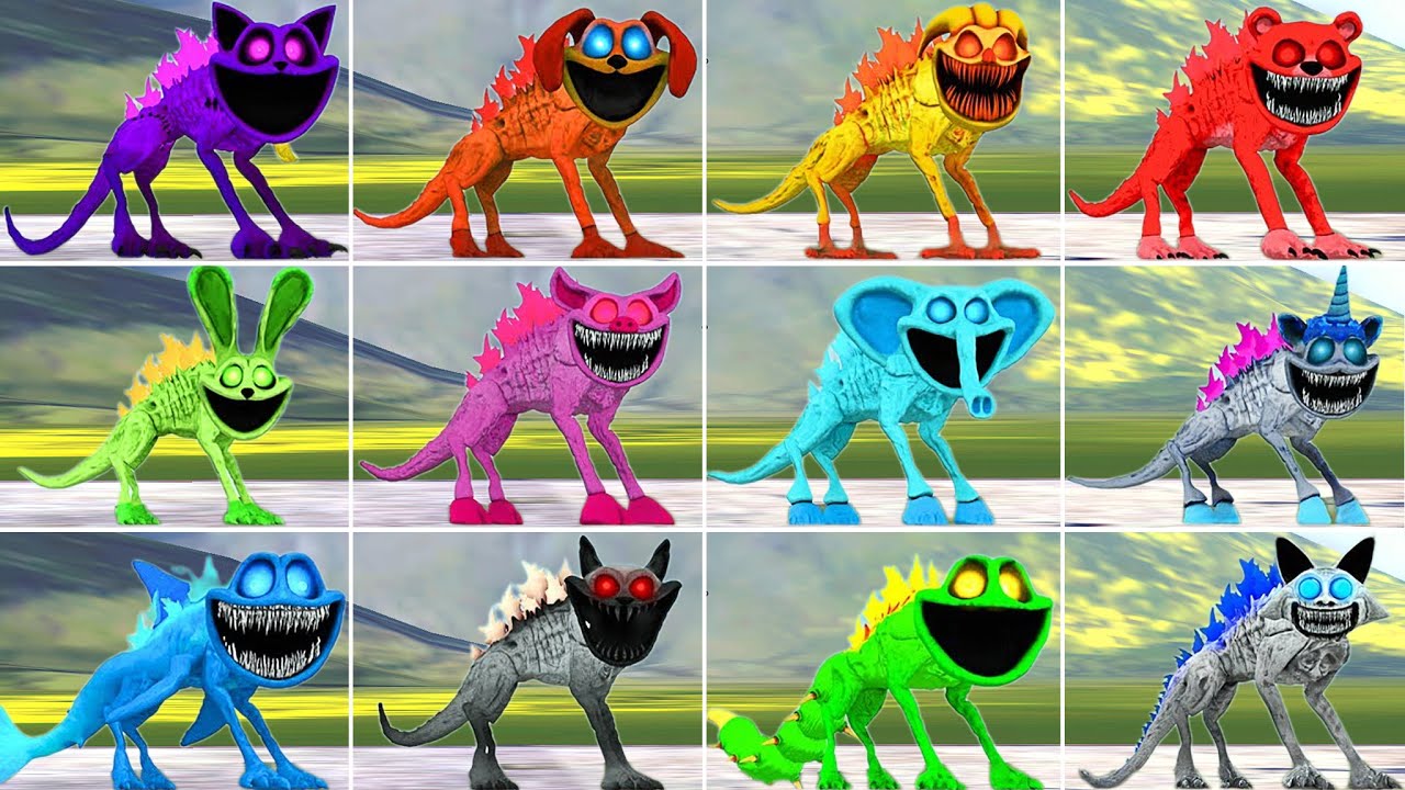 ALL GODZILLA CURSED SMILING CRITTERS POPPY PLAYTIME CHAPTER 3 In Garry's Mod!