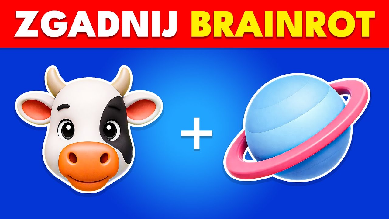 Zgadnij WŁOSKI BRAINROT Po Emoji 🧠😎🦈 Karkerkar Kurkur🪑👀 Chicleteira Bicicleteira 🚲🍬 | Bóbr Quiz
