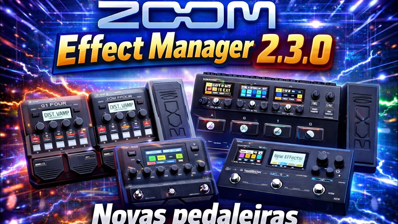 ZOOM EFFECT MANAGER  2.3.0 - Add Novas Pedaleiras (G1 Four, G1X Four, G3n, G3Xn, B3n.) #zoom #MS50G