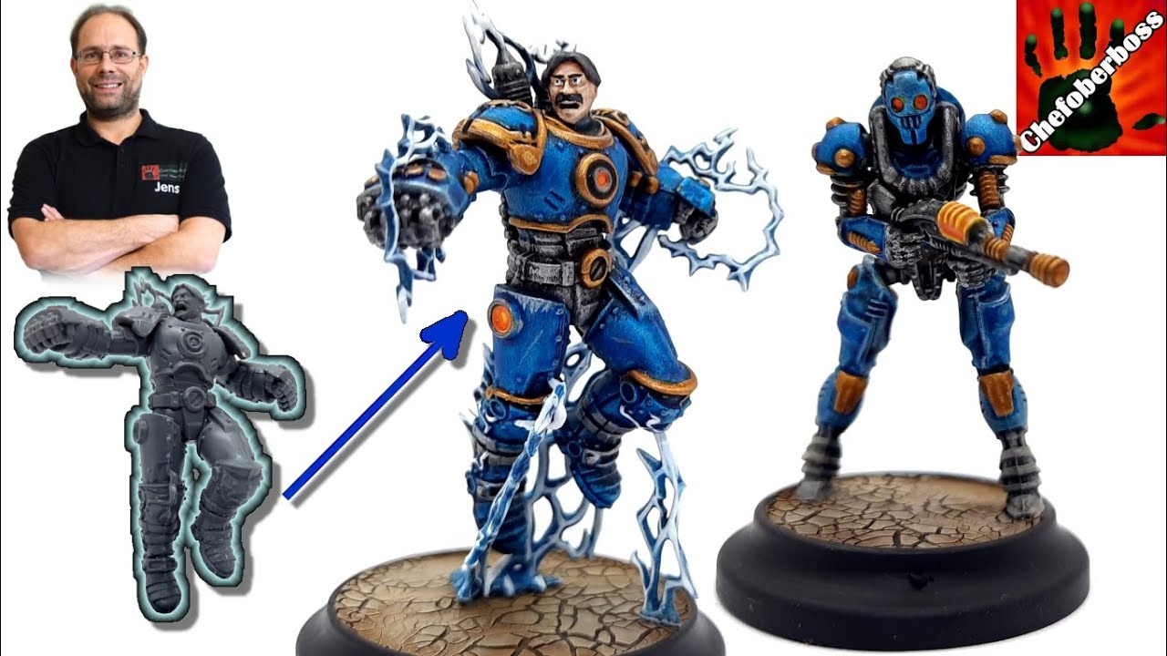 Bemal Tutorial: Nikolai Tesla / Teslabot / für Wild West Exodus (Tabletop, Miniaturen, Chefoberboss)