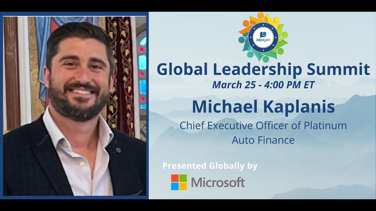 Watch this Power Chat with Michael Kaplanis, CEO of Platinum Auto Finance