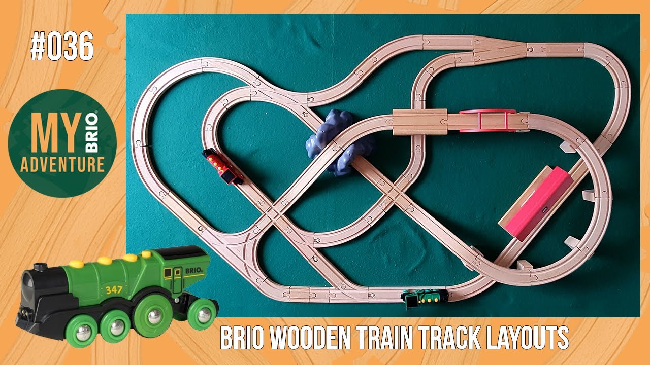 [036] BRIO Wooden Train Track Layouts - Try at Home Today