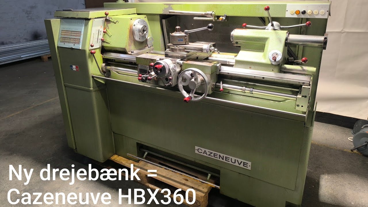 Cazeneuve HBX360 - Ny drejebænk - Dansk version