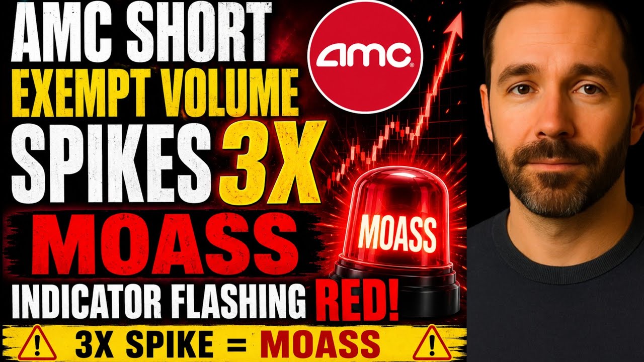 АКЦИИ AMC: объем коротких позиций с исключением вырос в 3 раза, индикатор MOASS мигает КРАСНЫМ! А...