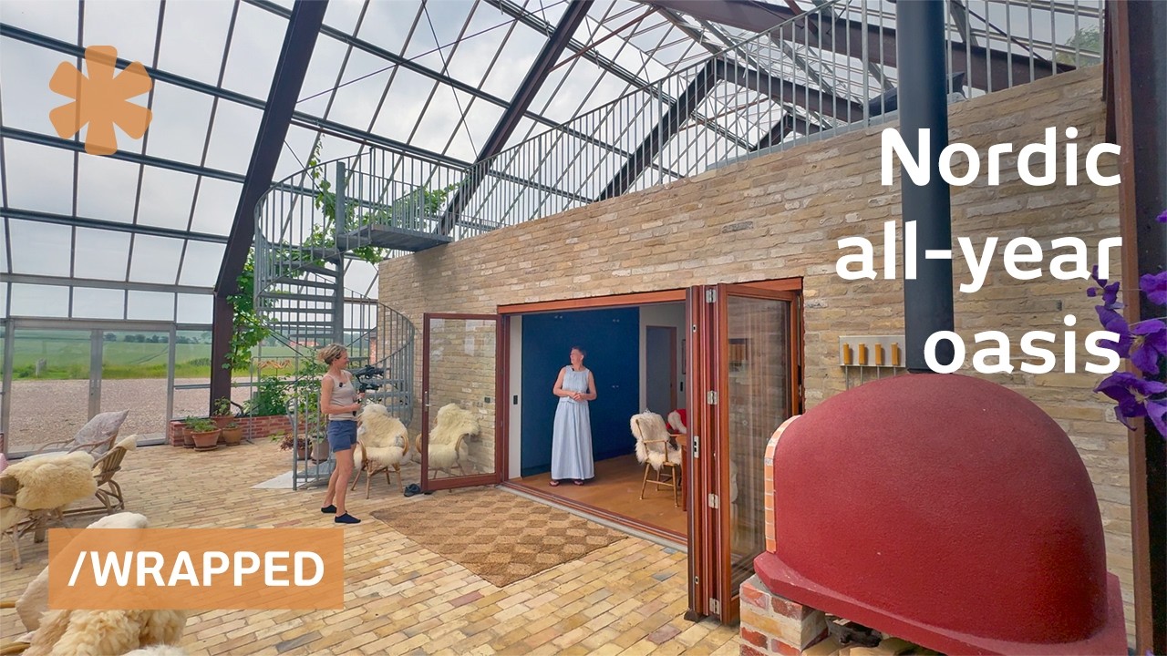 Couple encases brick farm inside greenhouse for indoor/outdoor all year