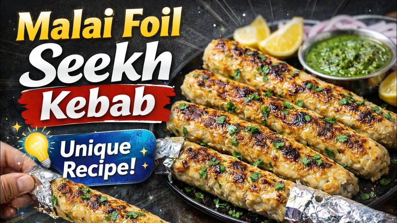 Soft & Juicy Malai Seekh Kebab Banane Ka Asaan Tarika 🔥 Full Recipe | Ashfiya Kitchen