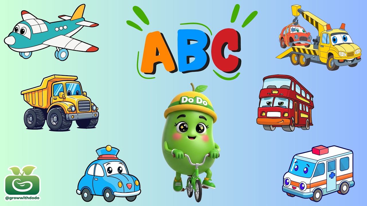 Fun Transport Alphabet A–Z for Kids | ABC Learning with Vehicles 🚗✈️🚂🚜 Kids Learning Videos 🔤