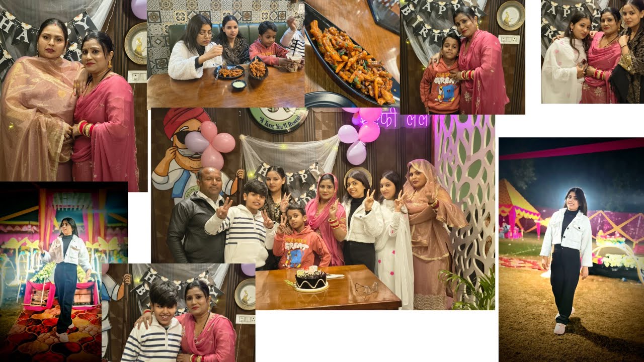 Mata shree ka birthday celebration 🎂🙌🏻hm gye dawat khane😜😂