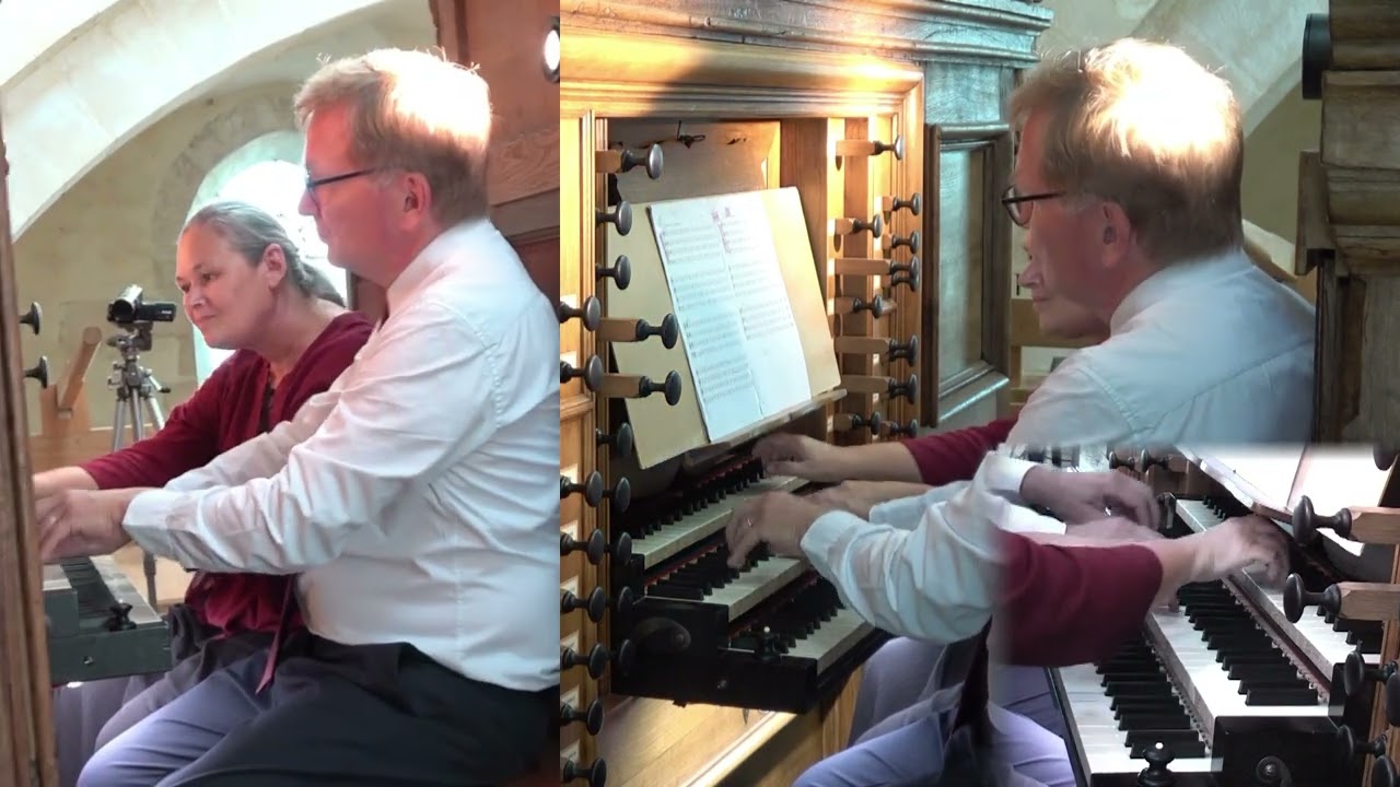 Danses de la Renaissance française. Marie-Ange Leurent et Eric Lebrun, orgue historique de Pontigny.