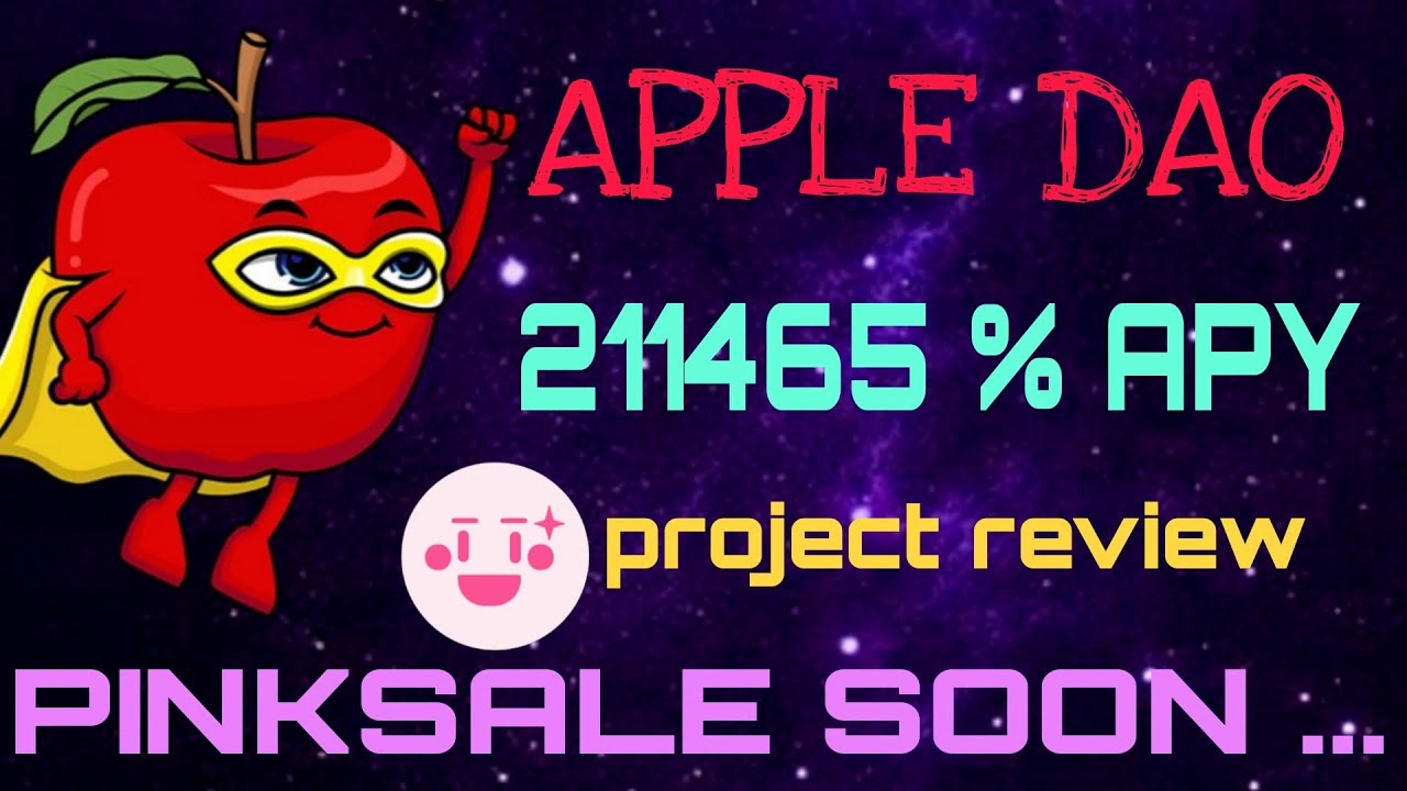 APPLE DAO | PRESALE SOON | HIGH APY PROJECT | BIG PROMOTIONS | 100X PROFIT | TECHVIEWZ