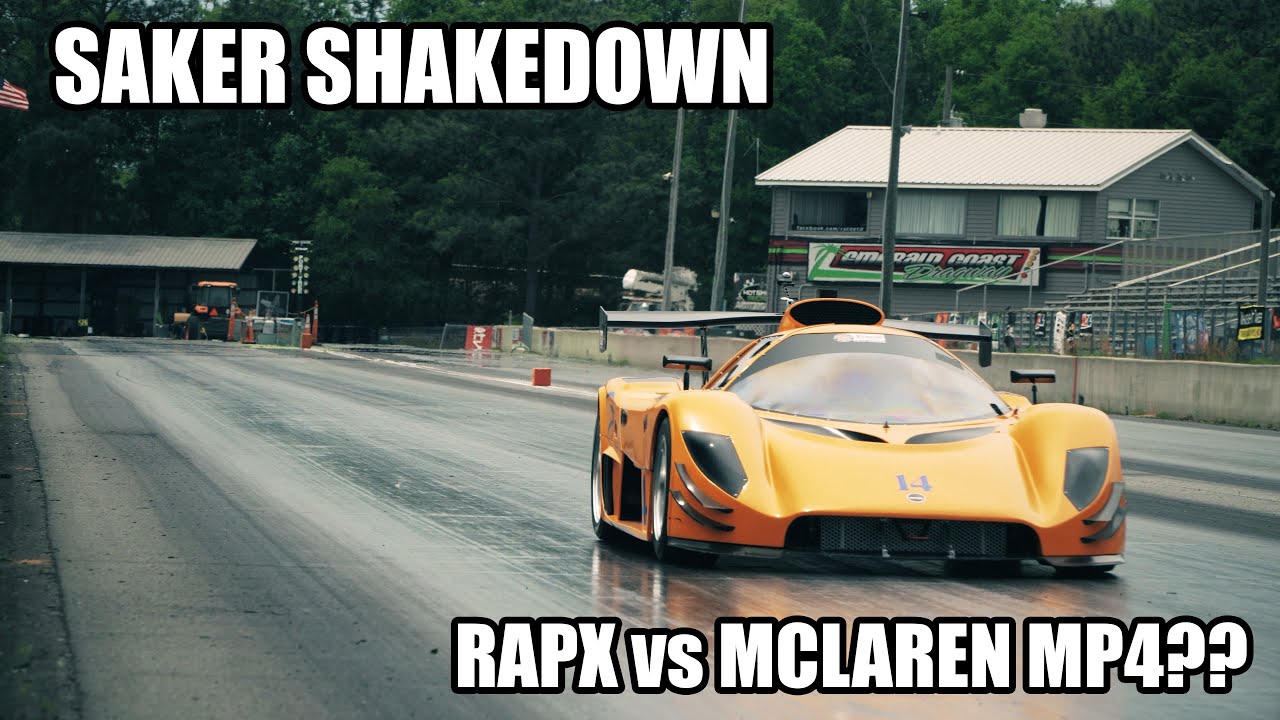 Saker RapX Shakedown at the Track!  Mclaren Joins in on the Fun!