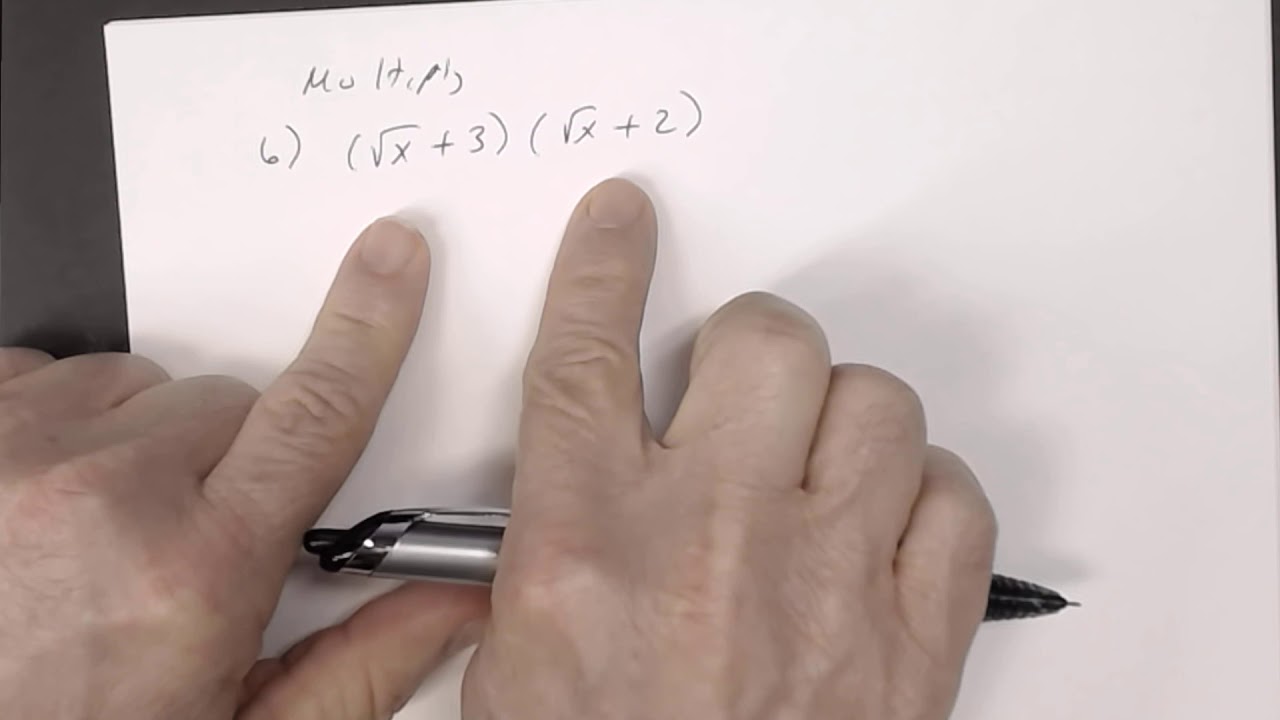 Multiplying radical expressions using FOIL.