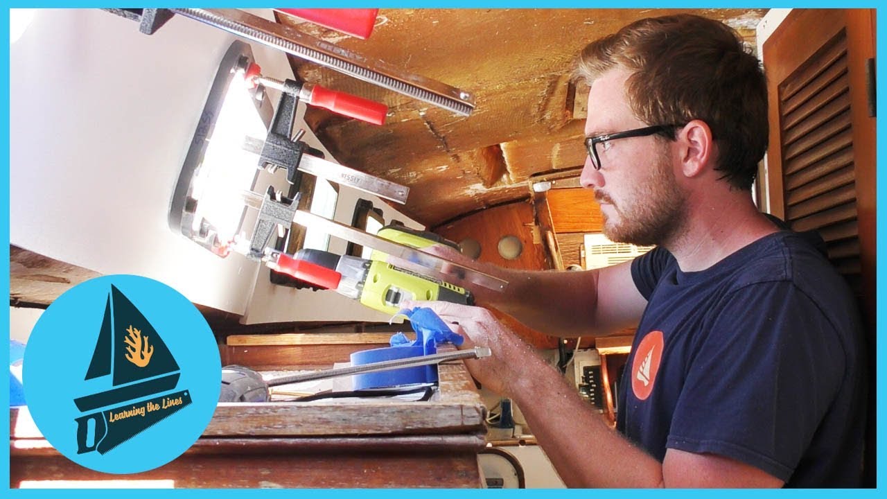 51. Installing Our Shiny New Portholes | Learning the Lines - DIY Sailing