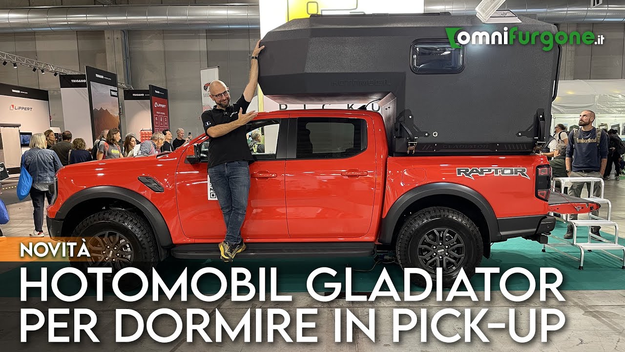 Hotomobil GLADIATOR tutto quello che ci serve per trasformare un PICK-UP in CAMPER