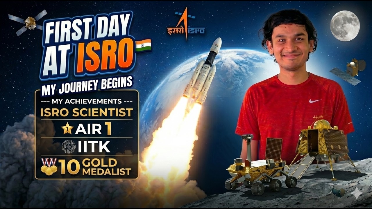 First Day at ISRO  | AIR-1 ISRO ICRB&rsquo;23  | From IITK Campus to ISRO LaunchPad🔥😎