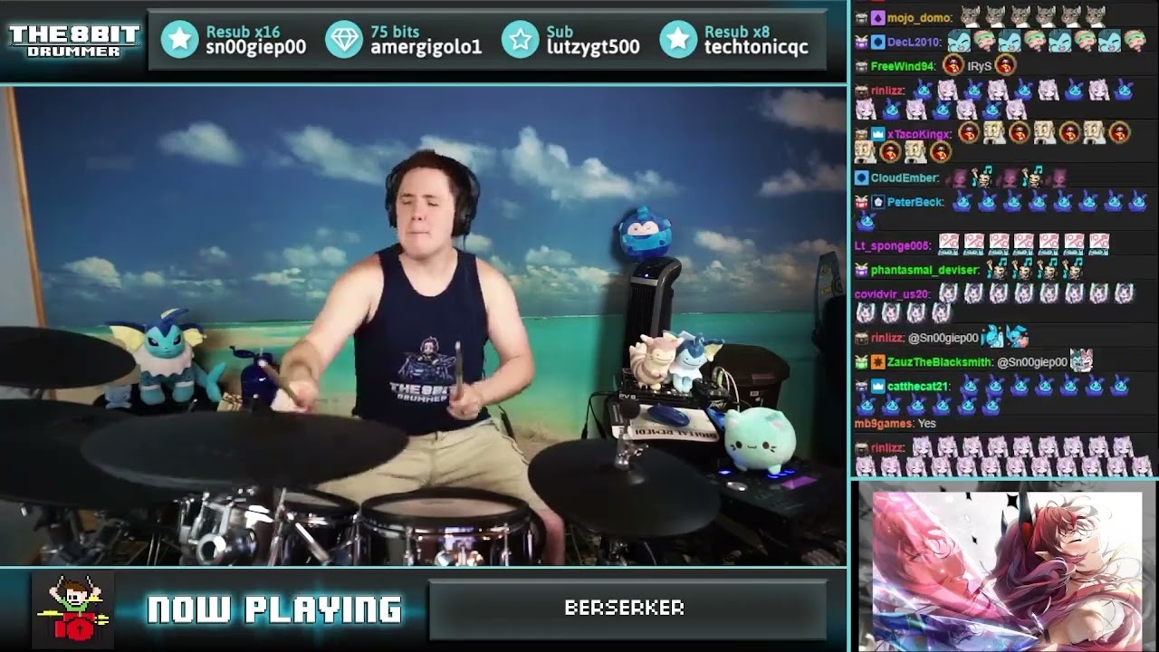 The8BitDrummer // IRyS - BERSERKER