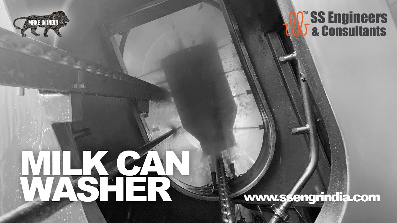 Milk Can Washer | Can Washer #dairy #milkcan #cleaningservice