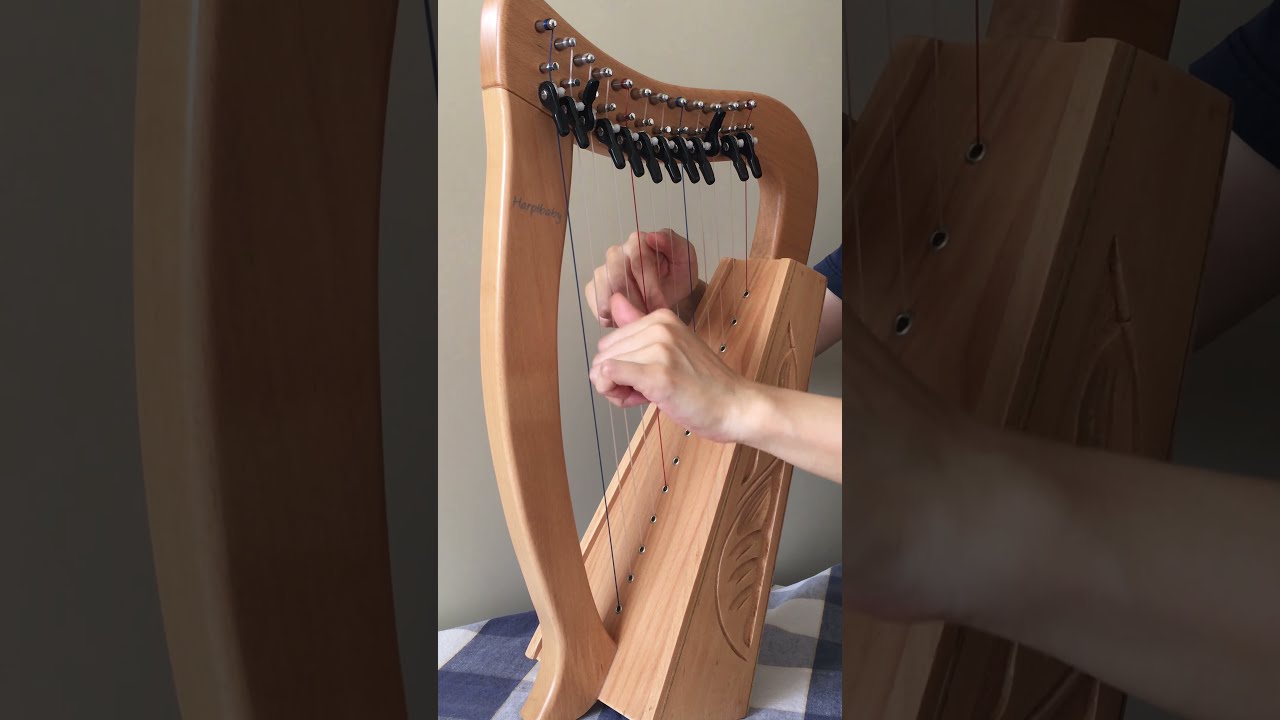 A thousand years 12 strings lever cover  baby harp cover 12弦豎琴. Music Sheet. Harp Solo
