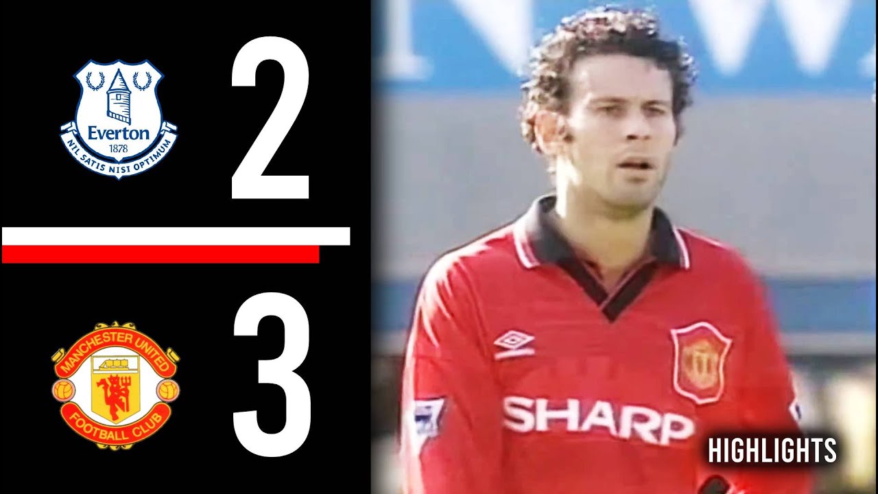 Everton v Manchester United | 1995/1996 | HIGHLIGHTS