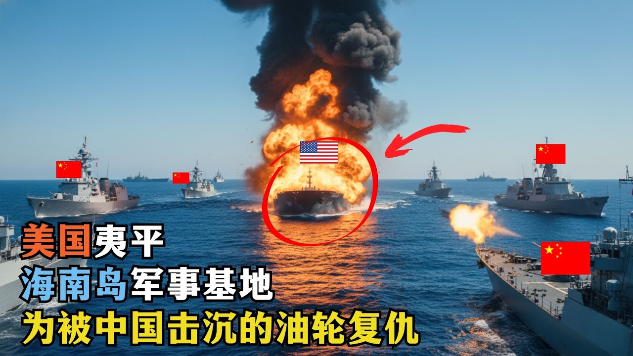 美国对海南基地实施打击，以报复中国击沉油轮
