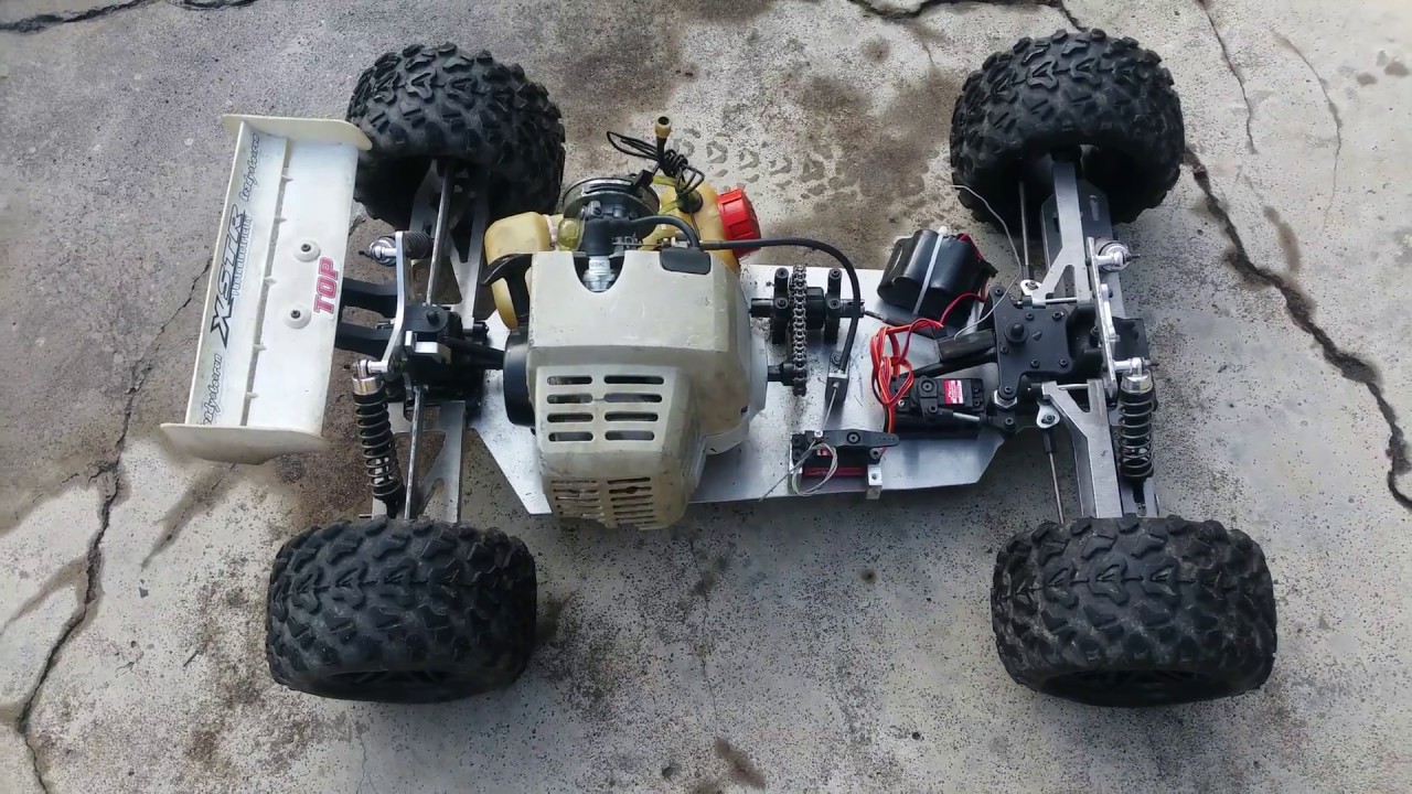 TEST XE TỰ CHẾ CHẠY BẰNG MÁY CẮT CỎ P2 | XE ĐIỀU KHIỂN TỰ CHẾ | KHOA RC Q2