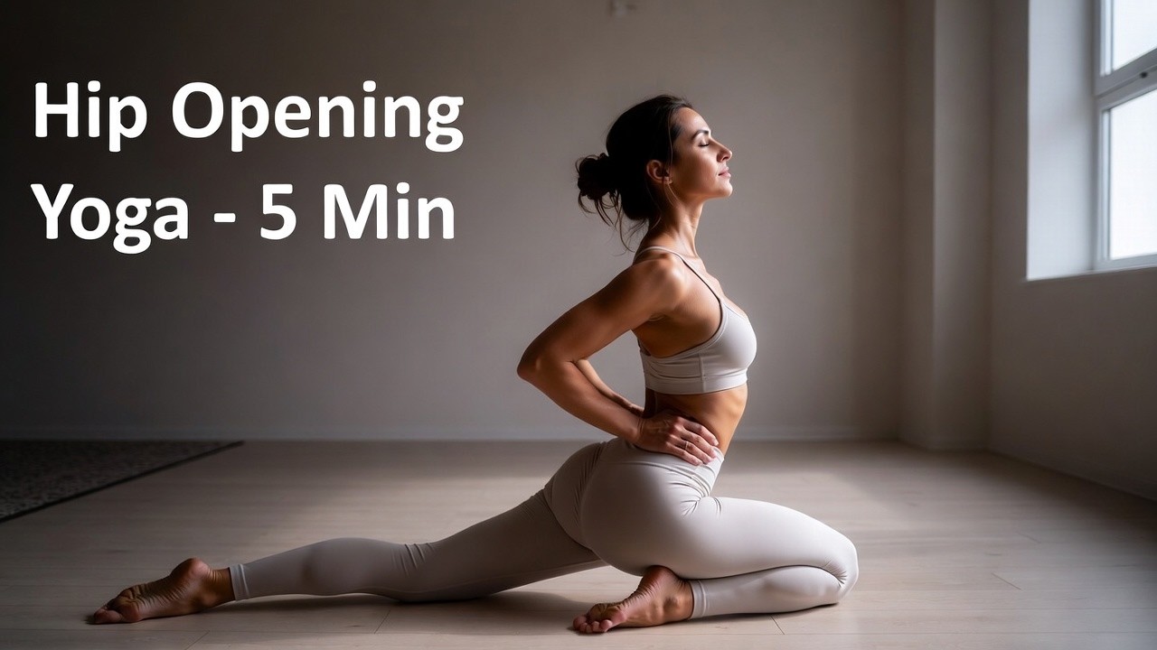 Quick Hip Opener Yoga Flow | 5-Min Daily Stretch for Flexibility & Mobility