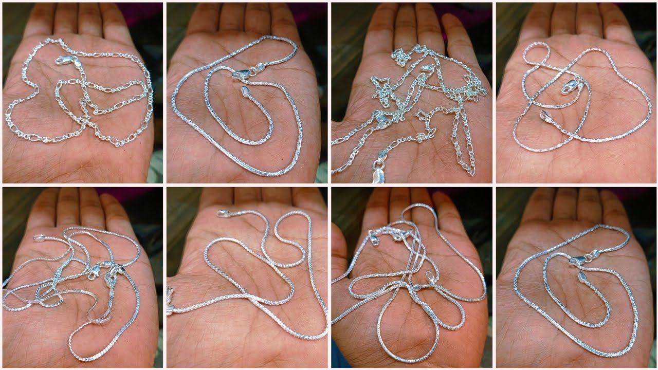300 Price चांदी की चेन डिजाइन कीमत के साथ | silver chain designs with price