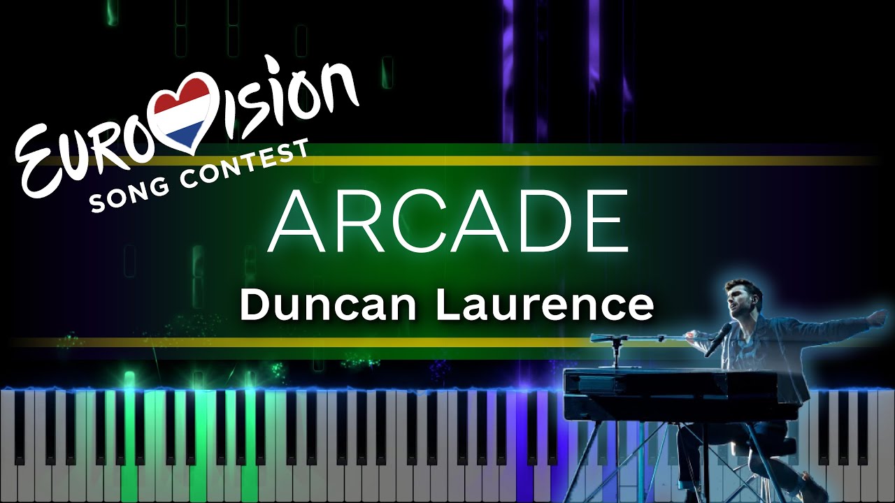 Duncan Laurence - Arcade 🇳🇱 Nederlands (Eurovision 2019 Winner) [piano tutorial + sheet piano]