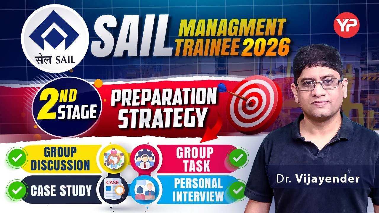 Must watch! Preparation strategy for SAIL GD, GT, Case study & Interview 2025