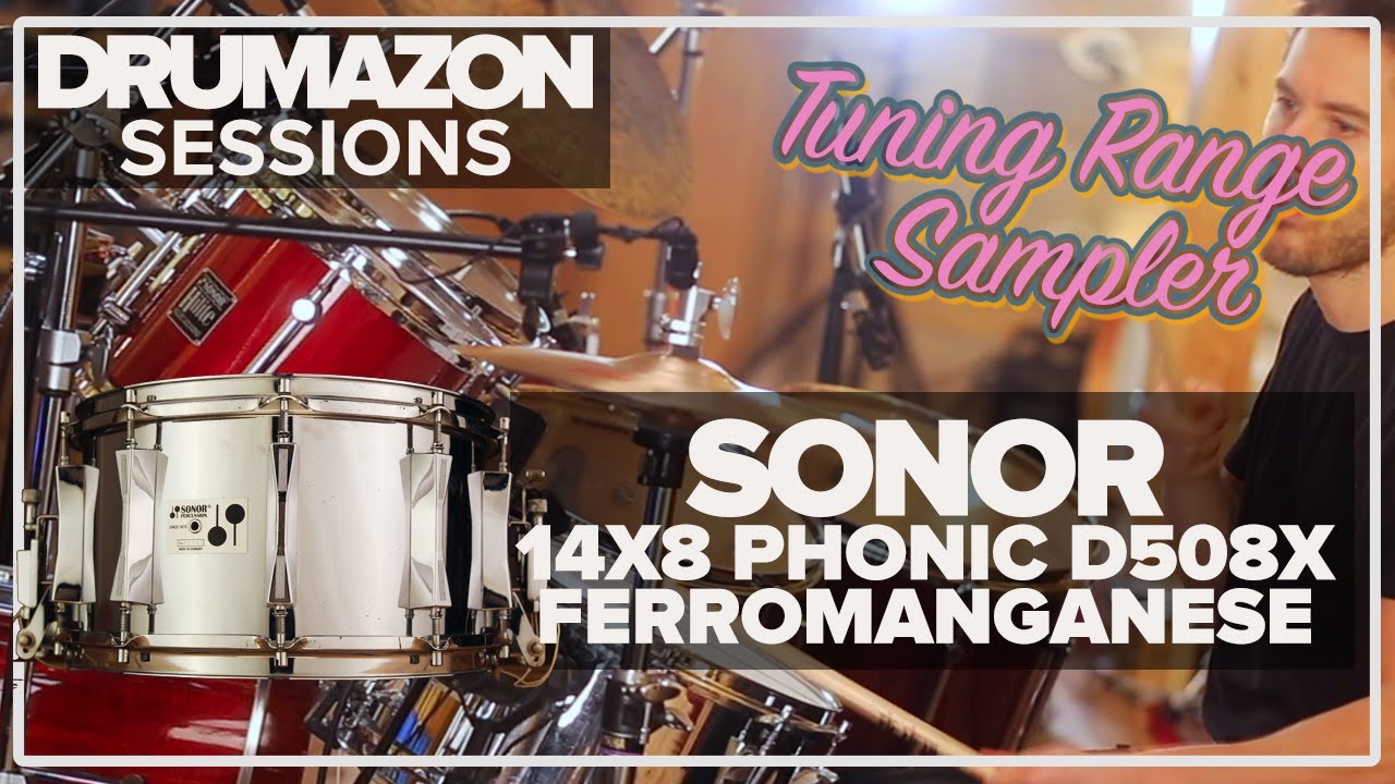 Sonor 14 x 8 Phonic D508X Ferromanganese Snare Drum Demo, Feat Rocky Morris