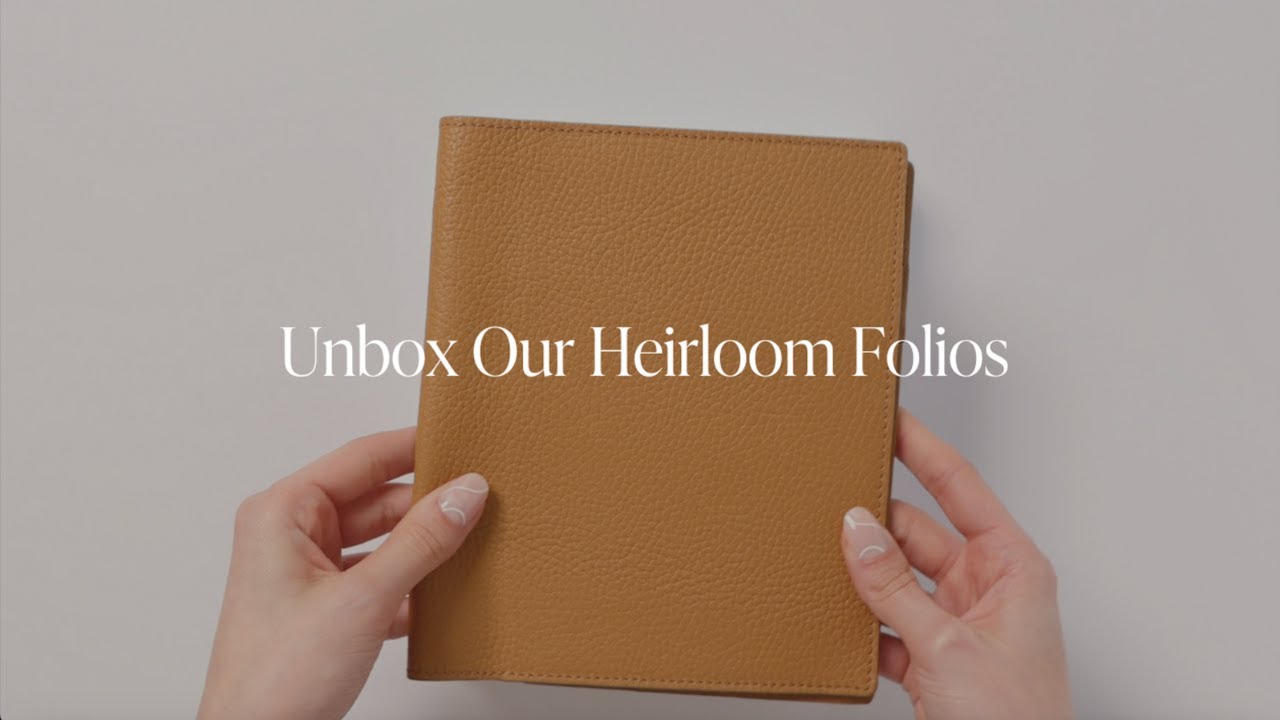 Heirloom Folio Leather Planner Covers | Cloth & Paper